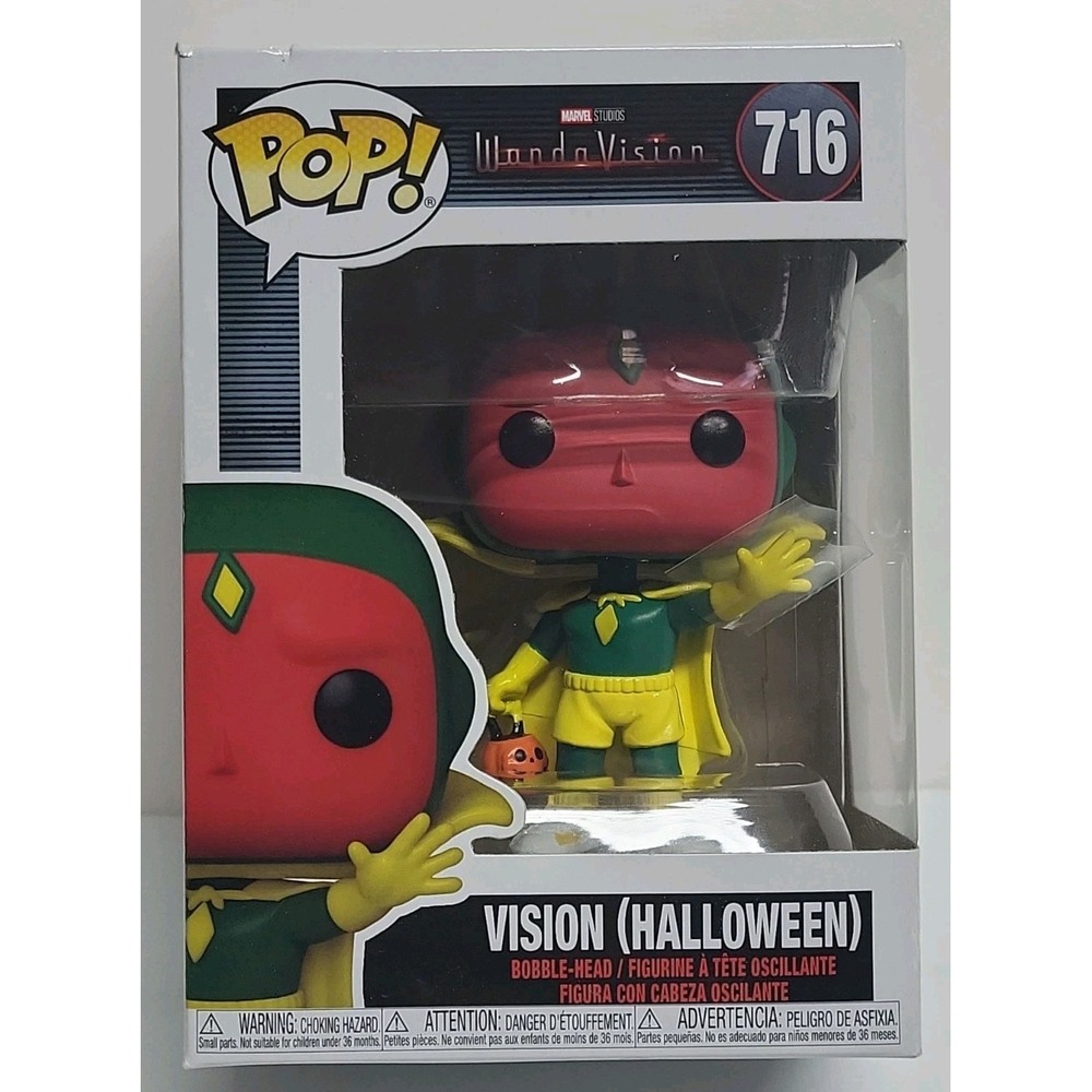 New Funko Pop! Marvel Studios WandaVision - Vision Halloween #716 *Read* Toy